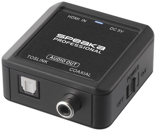 SpeaKa Professional Audio Konverter [HDMI - Koaxial, Toslink] von SpeaKa Professional