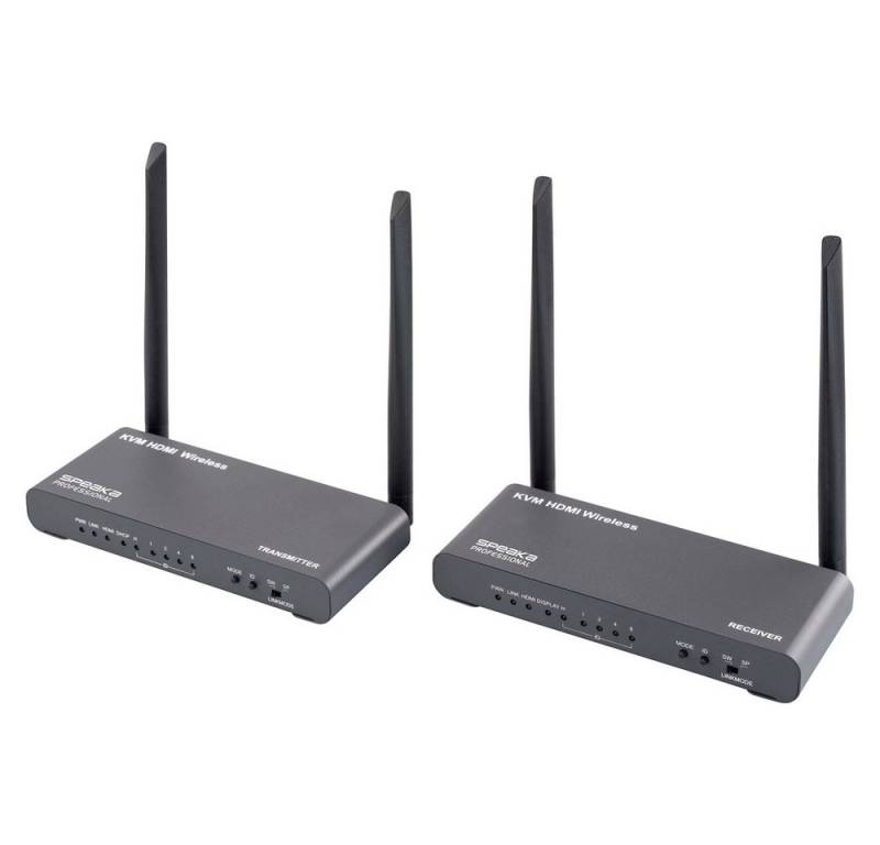 SpeaKa Professional Funkgerät SpeaKa Professional SP-HDE-620 HDMI-Funkübertragung (Set) 100 m 5 GHz von SpeaKa Professional