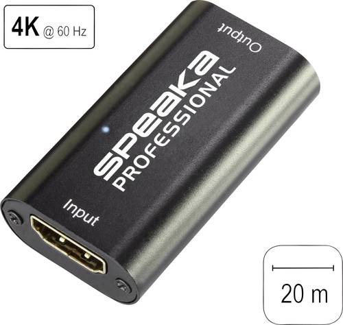 SpeaKa Professional HDMI® Repeater über Signalkabel 20m von SpeaKa Professional