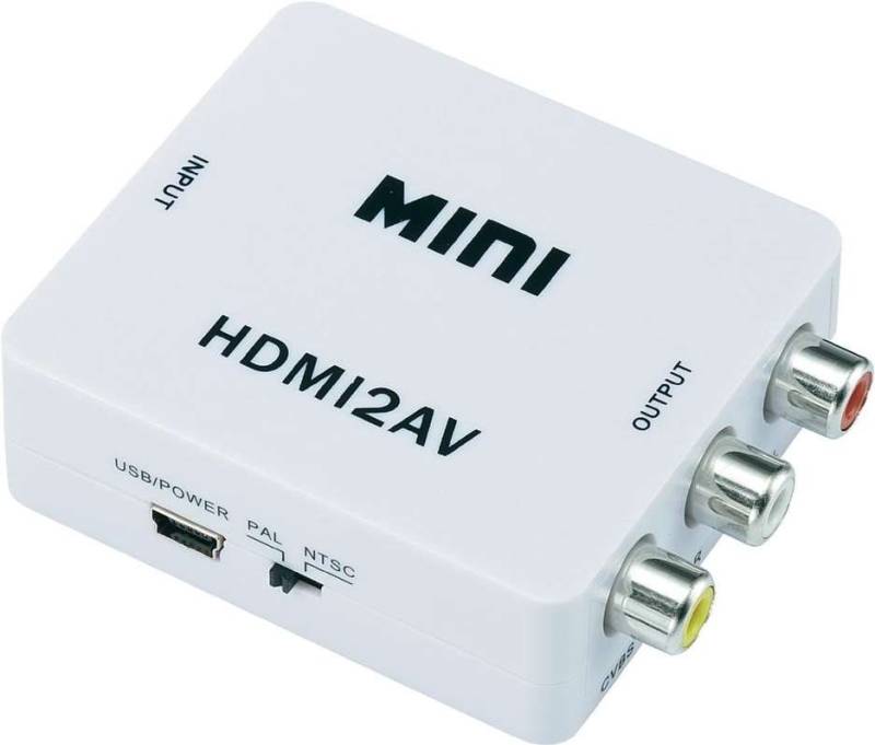 SpeaKa Professional HDMI / Cinch Konverter [1x HDMI-Buchse => 3x Cinch-Buchse] Weiß SpeaKa Professional (989287) von SpeaKa Professional