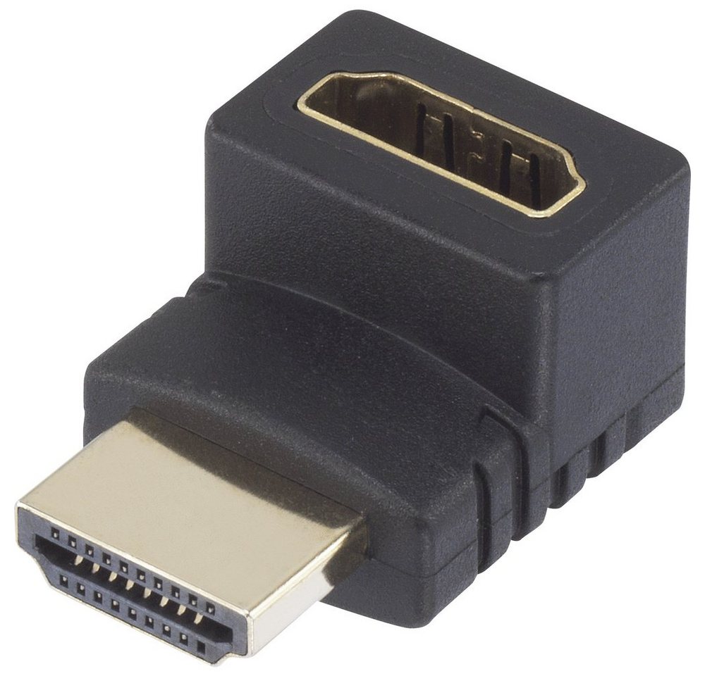 SpeaKa Professional HDMI Adapter [1x HDMI-Stecker - 1x HDMI-Buchse] 270° nach oben gewinke TV-Adapter, 0.10 cm von SpeaKa Professional