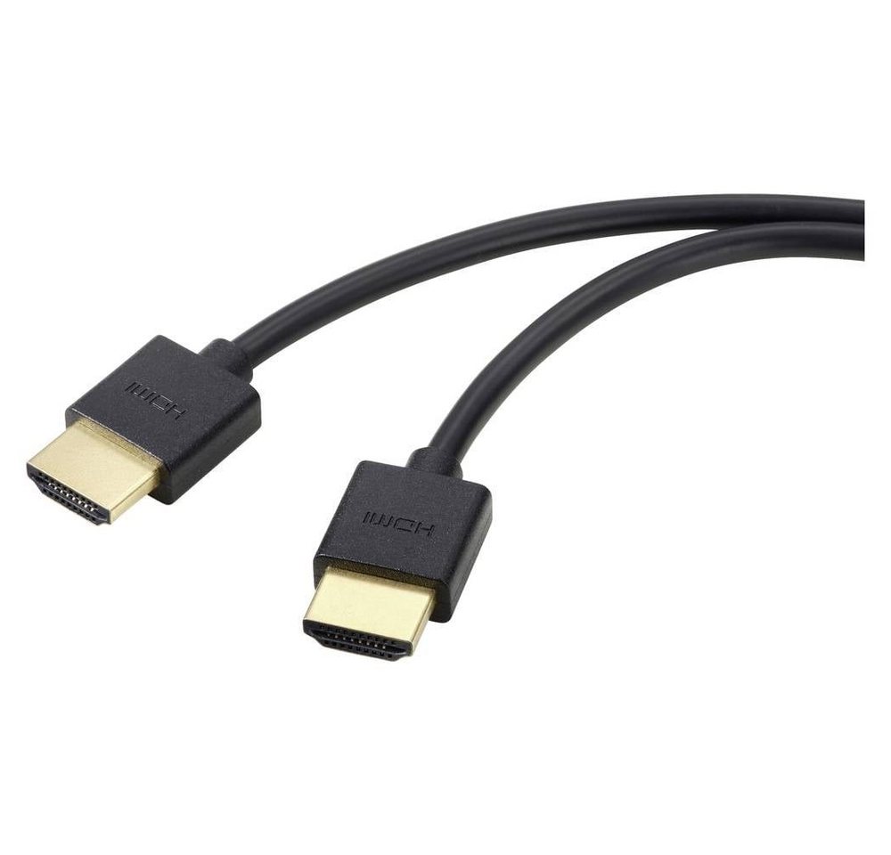 SpeaKa Professional HDMI Anschlusskabel HDMI-A Stecker, HDMI-A HDMI-Kabel, Ultra HD (8K), High Speed-HDMI, Flexibel von SpeaKa Professional