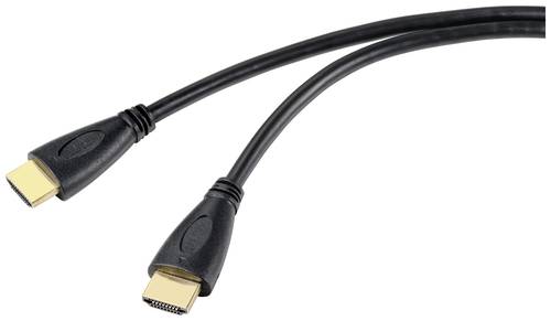 SpeaKa Professional HDMI Anschlusskabel HDMI-A Stecker, HDMI-A Stecker 0.50m Schwarz SP-10133276 Aud von SpeaKa Professional