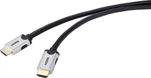 SpeaKa Professional HDMI Anschlusskabel HDMI-A Stecker, HDMI-A Stecker 1.00m Schwarz SP-9063164 Ultr von SpeaKa Professional