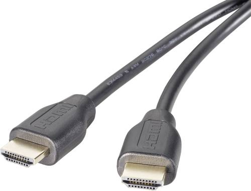 SpeaKa Professional HDMI Anschlusskabel HDMI-A Stecker 2.00m Schwarz SP-9024560 Audio Return Channel von SpeaKa Professional