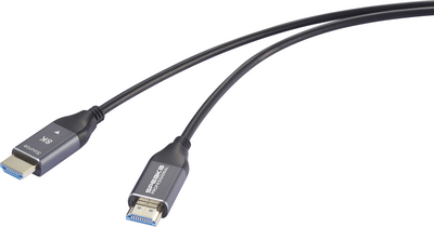 SpeaKa Professional HDMI Glasfaser Anschlusskabel HDMI-A Stecker Stecker 60 m Schwarz (SP-12842680) von SpeaKa Professional