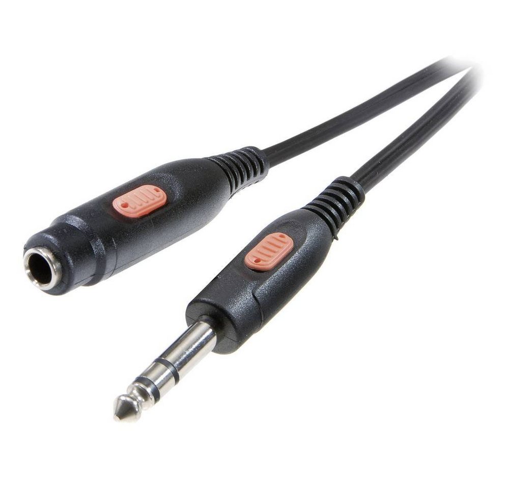 SpeaKa Professional Klinken-Verlängerungskabel 6.3 mm, 5 m Audio- & Video-Kabel, (5.00 cm) von SpeaKa Professional