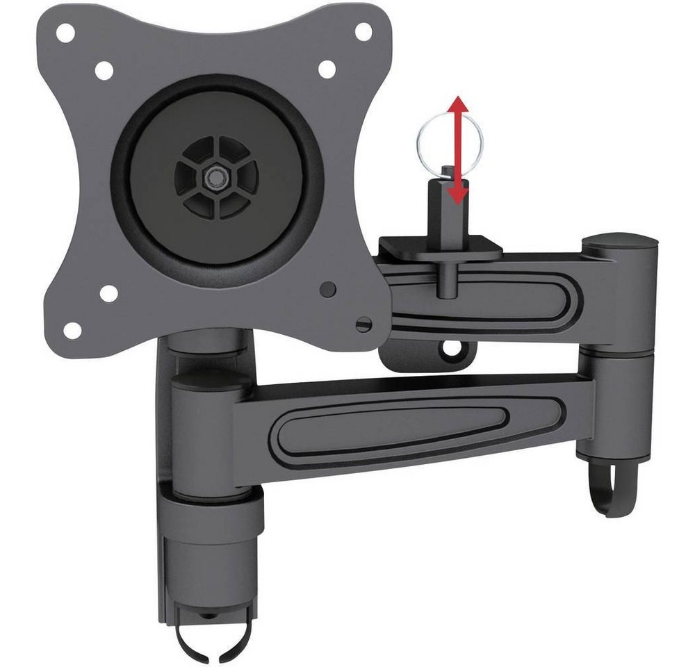 SpeaKa Professional TV-Wandhalterung Monitor-Wandhalterung 33 - 68.6 cm (13″ - 27), (Ausziehbar, Mit Verriegelungsmechanismus) von SpeaKa Professional