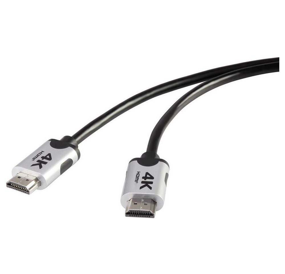 SpeaKa Professional Premium HDMI™-Kabel mit Ethernet 1.5 m HDMI-Kabel, (1.50 cm), Audio Return Channel, Ultra HD (4k) HDMI, vergoldete Steckkontakte von SpeaKa Professional