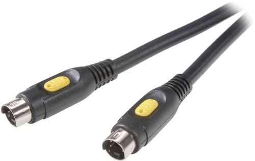 SpeaKa Professional S-Video Video Anschlusskabel [1x S-Video-Stecker - 1x S-Video-Stecker] 5.00m Sch von SpeaKa Professional