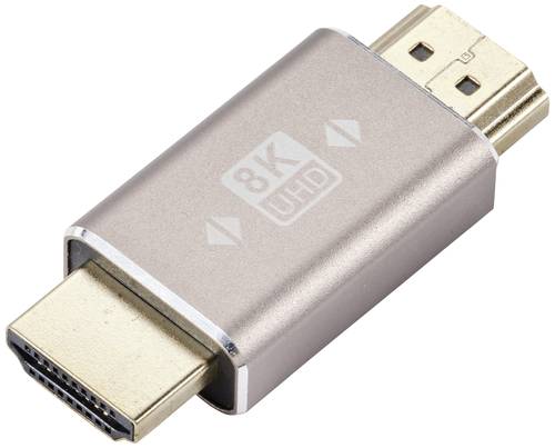 SpeaKa Professional SP-11301996 HDMI Adapter [1x HDMI-Stecker - 1x HDMI-Stecker] Grau UHD 8K @ 60 Hz von SpeaKa Professional