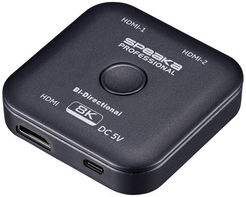 SpeaKa Professional SP-11990132 2+1 Port HDMI-Switch bidirektional verwendbar 7680 x 4320 Pixel von SpeaKa Professional