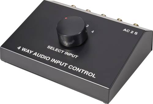 SpeaKa Professional SP-5741548 4 Port Cinch-Audio-Switch von SpeaKa Professional