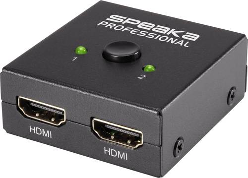 SpeaKa Professional SP-7141056 2 Port HDMI-Switch UHD 4K @ 60Hz von SpeaKa Professional