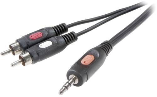 SpeaKa Professional SP-7869792 Cinch / Klinke Audio Anschlusskabel [2x Cinch-Stecker - 1x Klinkenste von SpeaKa Professional