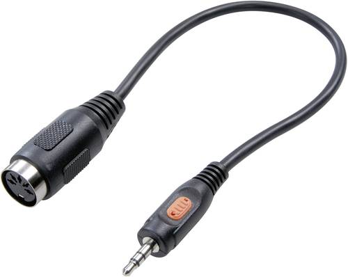 SpeaKa Professional SP-7869840 DIN-Anschluss / Klinke Audio Adapter [1x Klinkenstecker 3.5mm - 1x Di von SpeaKa Professional