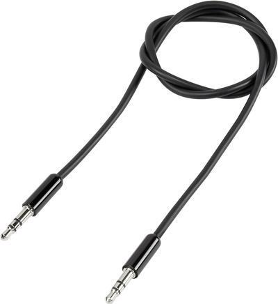 SpeaKa Professional SP-7870052 Klinke Audio Anschlusskabel [1x Klinkenstecker 3.5 mm - 1x Klinkenstecker 3.5 mm] 5.00 m Schwarz SuperSoft-Ummantelung (SP-7870052) von SpeaKa Professional