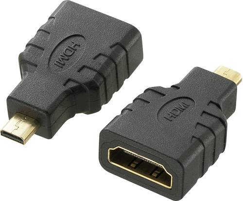 SpeaKa Professional SP-7870184 HDMI Adapter [1x HDMI-Stecker D Micro - 1x HDMI-Buchse] Schwarz vergo von SpeaKa Professional