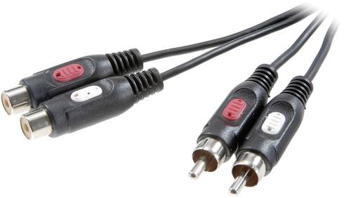 SpeaKa Professional SP-7870204 Cinch Audio Verlängerungskabel [2x Cinch-Stecker - 2x Cinch-Buchse] von SpeaKa Professional