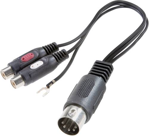SpeaKa Professional SP-7870284 Cinch / DIN-Anschluss Audio Y-Adapter [1x Diodenstecker 5pol (DIN) - von SpeaKa Professional