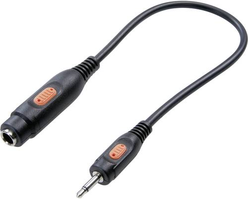 SpeaKa Professional SP-7870652 Klinke Audio Adapter [1x Klinkenstecker 3.5mm - 1x Klinkenbuchse 6.35 von SpeaKa Professional