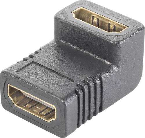 SpeaKa Professional SP-9564944 HDMI Adapter [1x HDMI-Buchse - 1x HDMI-Buchse] Schwarz vergoldete Ste von SpeaKa Professional