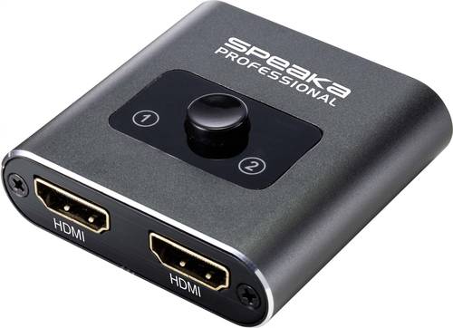 SpeaKa Professional SP-BDS-120 1+2 Port HDMI-Switch UHD 4K @ 60Hz von SpeaKa Professional