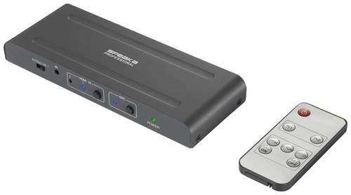 SpeaKa Professional SP-HDA-300 2+1 Port HDMI-Switch UHD 4K @ 60Hz von SpeaKa Professional