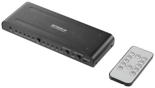 SpeaKa Professional SP-HDA-550 4 Port HDMI-Switch UHD 4K @ 60Hz von SpeaKa Professional