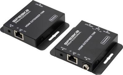 SpeaKa Professional SP-HDE-200 HDMI® HDMI Extender über Netzwerkkabel RJ45 70 m (SP-9424396) von SpeaKa Professional