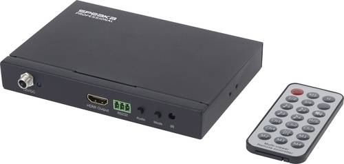 SpeaKa Professional SP-HDS-QMV100 4 Port HDMI Quad Multi-Viewer mit Fernbedienung Full HD 1080p @ 60 von SpeaKa Professional