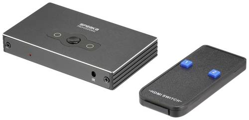 SpeaKa Professional SP-HSW-300 2 Port HDMI-Switch UHD 8K @ 60 Hz, UHD 4K @ 120Hz von SpeaKa Professional