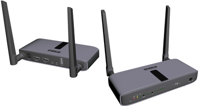 SpeaKa Professional SP-HWE-800 HDMI-Funkübertragung (Set) 150 m 5 GHz 1920 x 1080 Pixel Sichere Funkübertragung, durchgeschleifter HDMI-Ausgang (SP-11004208) von SpeaKa Professional