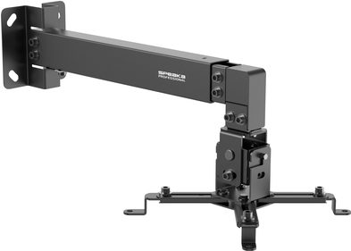 SpeaKa Professional SP-PWM-100 Beamer-Wandhalterung Drehbar Wandabstand (max.): 600 mm Schwarz (SP-10529540) von SpeaKa Professional