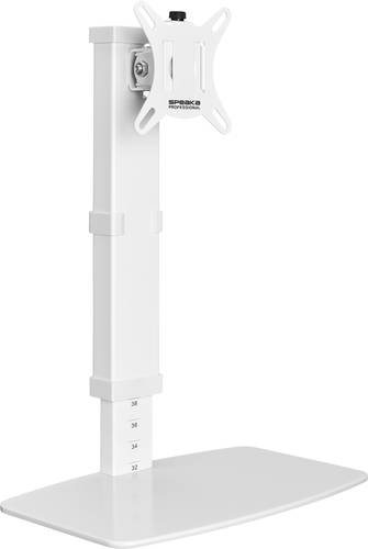 SpeaKa Professional SP-TMS-201 1fach Monitor-Standfuß 43,2cm (17 ) - 81,3cm (32 ) Weiß Höhenve von SpeaKa Professional