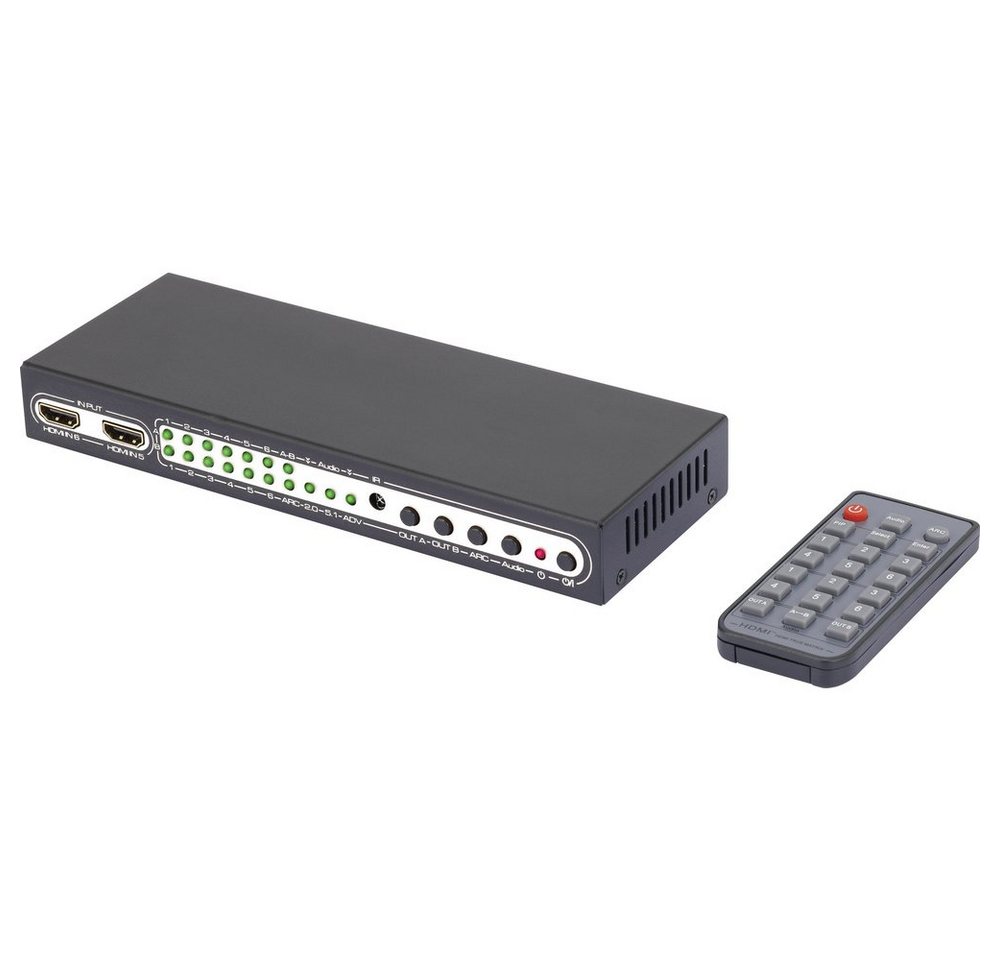 SpeaKa Professional SpeaKa Professional 6 Port HDMI-Matrix-Switch mit Picture in Picture- Netzwerk-Adapter von SpeaKa Professional