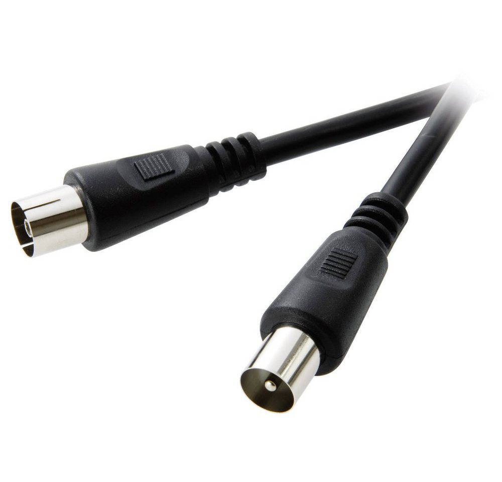 SpeaKa Professional SpeaKa Professional Antennen Anschlusskabel [1x Antennenstecker 75 Ω - SAT-Kabel, (1000.00 cm) von SpeaKa Professional