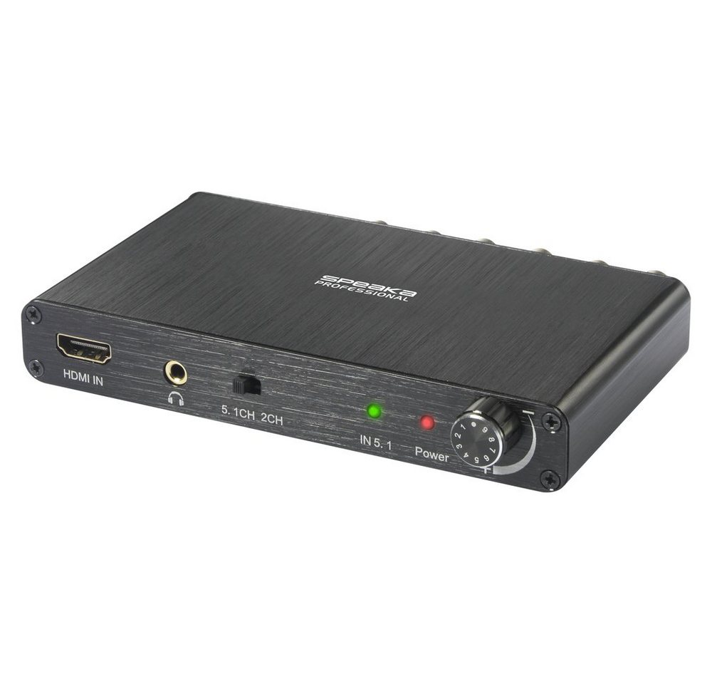 SpeaKa Professional SpeaKa Professional Audio Extraktor [HDMI - Cinch] 3840 x 2160 Pixel, Audio-Adapter von SpeaKa Professional
