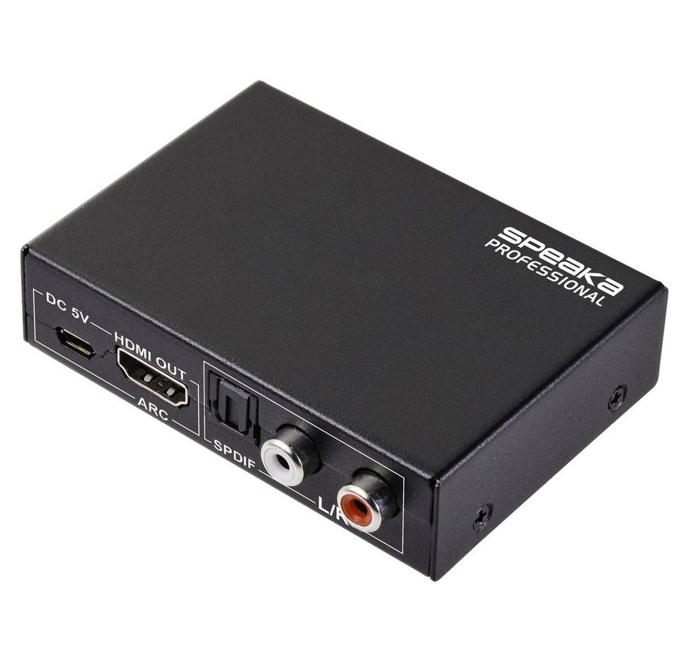 SpeaKa Professional SpeaKa Professional Audio Konverter [HDMI - HDMI] 3840 x 2160 Pixel Audio-Adapter, 1.20 cm von SpeaKa Professional