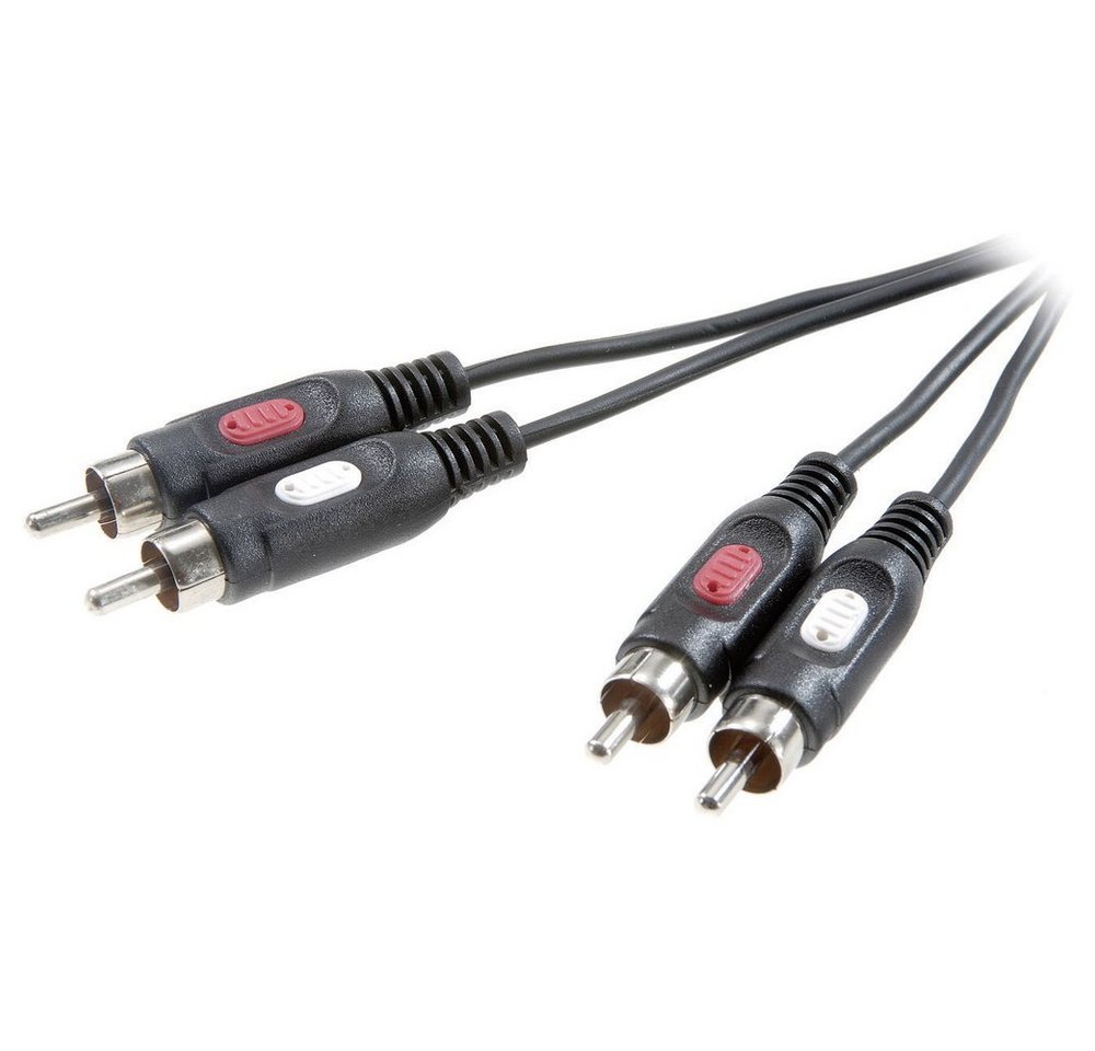 SpeaKa Professional SpeaKa Professional SP-7869760 Cinch Audio Anschlusskabel [2x Cinch-St Audio- & Video-Kabel, (0.50 cm) von SpeaKa Professional