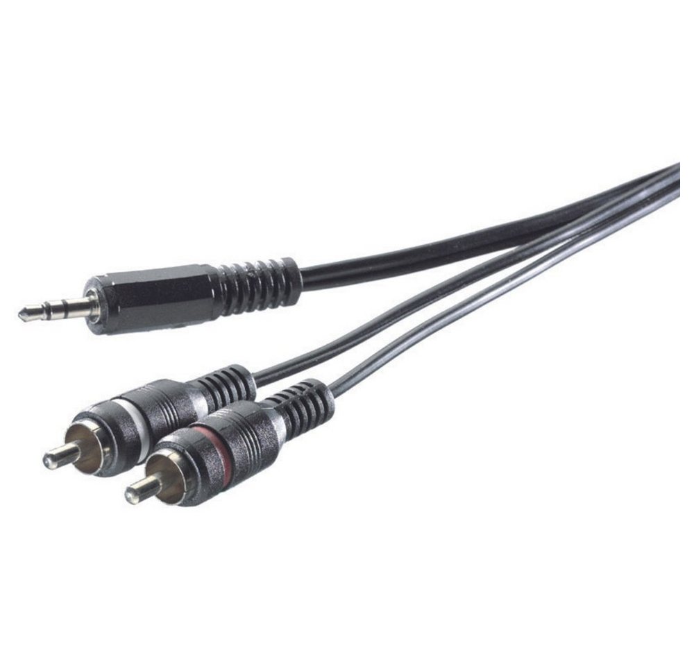SpeaKa Professional SpeaKa Professional SP-7869916 Cinch / Klinke Audio Anschlusskabel [2x Audio- & Video-Kabel, (5.00 cm) von SpeaKa Professional