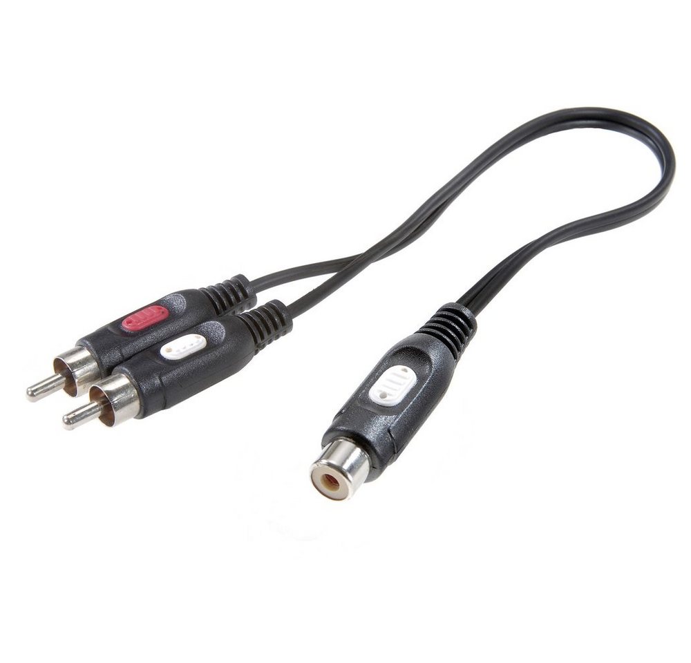 SpeaKa Professional SpeaKa Professional SP-7869924 Cinch Audio Y-Adapter [2x Cinch-Stecke Audio-Adapter, 20.00 cm von SpeaKa Professional