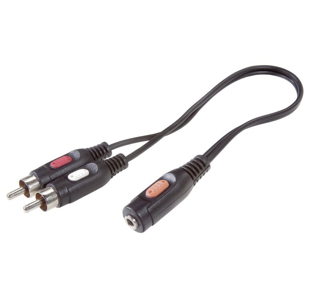 SpeaKa Professional SpeaKa Professional SP-7870256 Cinch / Klinke Audio Anschlusskabel [2x Audio- & Video-Kabel, (1.50 cm) von SpeaKa Professional