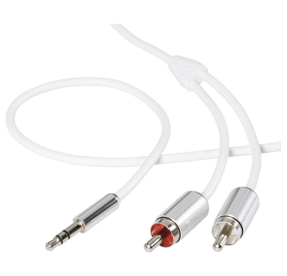 SpeaKa Professional SpeaKa Professional SP-7870524 Cinch / Klinke Audio Anschlusskabel [2x Audio- & Video-Kabel, (150.00 cm) von SpeaKa Professional