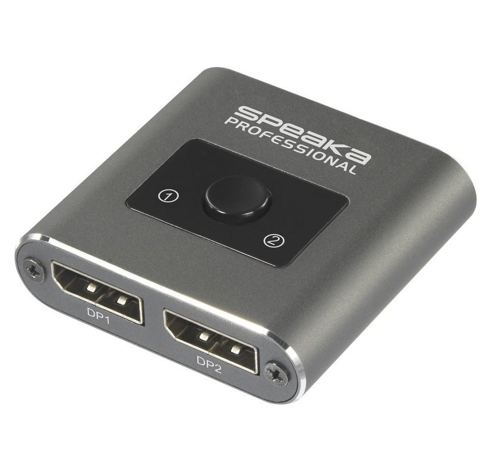 SpeaKa Professional SpeaKa Professional SP-BDS-250 2 Port DisplayPort-Switch UHD 8K @ 60 H Netzwerk-Adapter SpeaKa Professional SpeaKa Professional SP-BDS-250 2 Port DisplayPort-Switch UHD 8K @ 60 H Netzwerk-Adapter von SpeaKa Professional