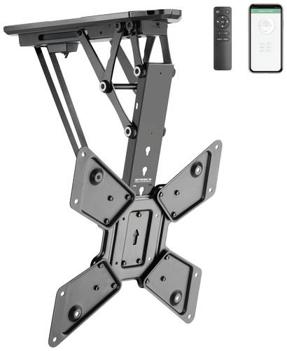 SpeaKa Professional TV-Deckenhalterung elektrisch motorisiert, Neigbar, App-Steuerung 58,4cm (23 ) von SpeaKa Professional