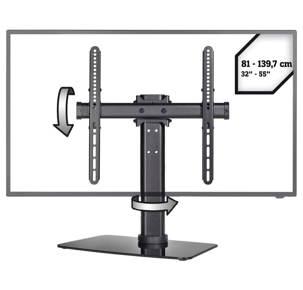 SpeaKa Professional TV-Standfuß 81 cm (32) - 139.7 cm (55), neig- TV-Standfuß, (Höhenverstellbar) von SpeaKa Professional