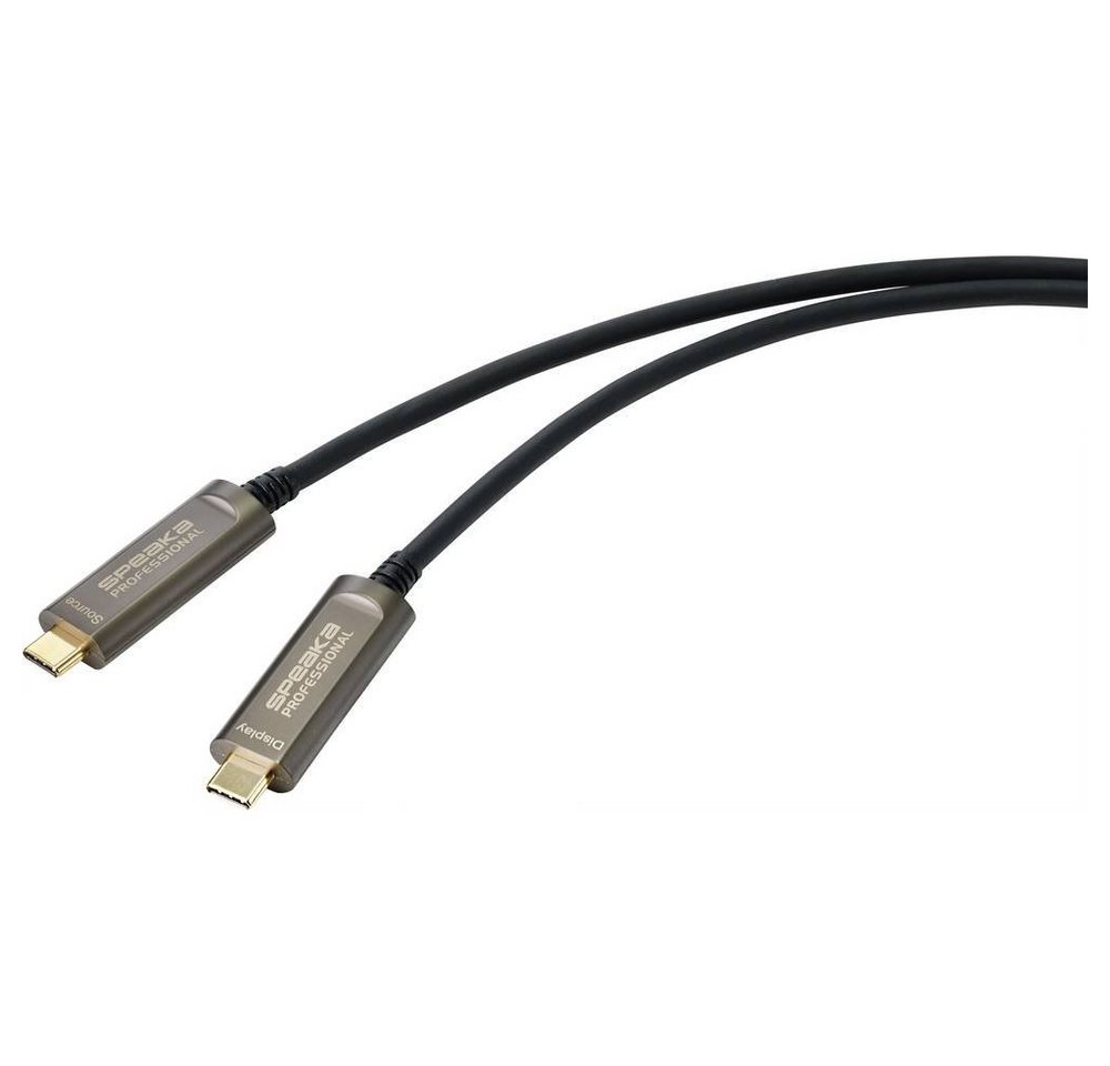 SpeaKa Professional hybrides USB-C™ DisplayPort™ 1.2 HDMI-Kabel, TPE-Mantel von SpeaKa Professional
