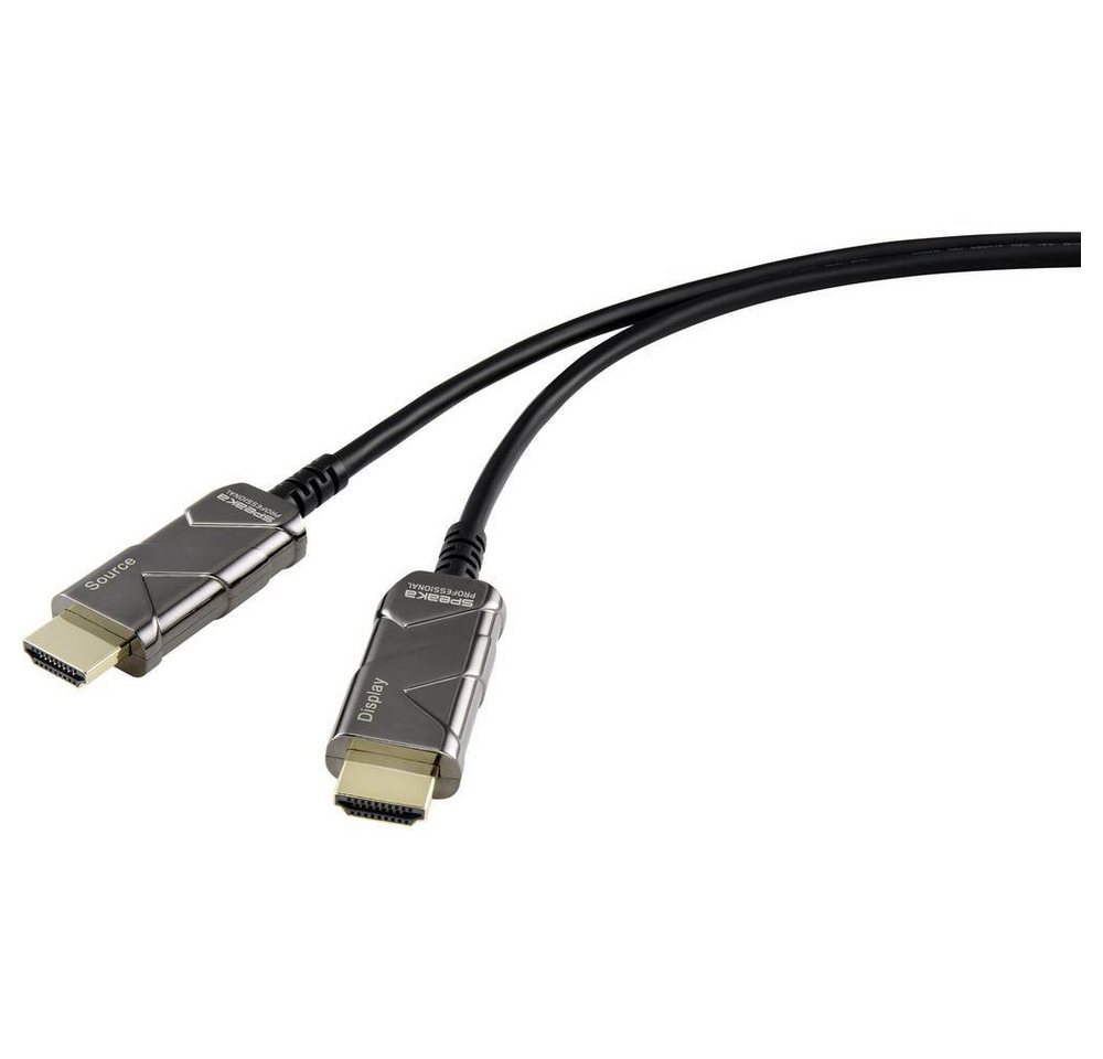 SpeaKa Professional optisches HDMI-Kabel (AOC) aktiv 8K 15 m HDMI-Kabel, 8K UHD von SpeaKa Professional