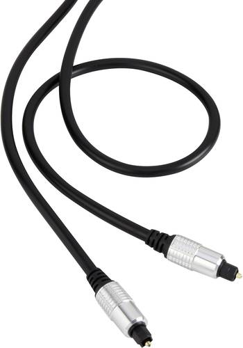 Toslink Digital-Audio Anschlusskabel [1x Toslink-Stecker (ODT) - 1x Toslink-Stecker (ODT)] 1.50m Sch von SpeaKa Professional